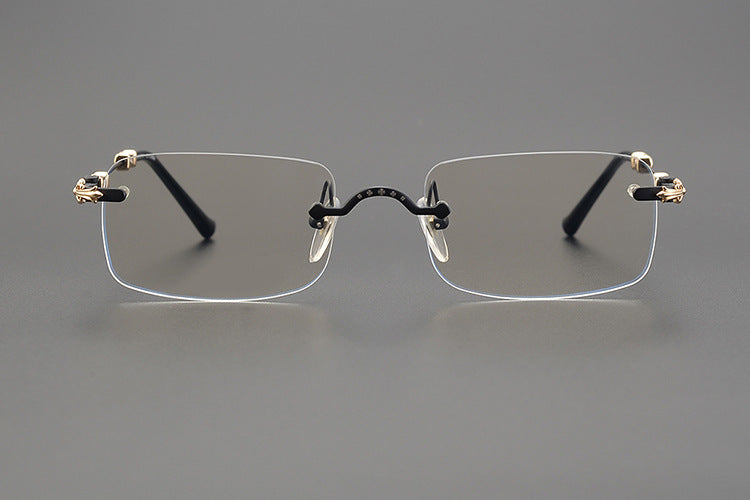 Chrome Hearts Rimless Titanium Glasses | Lightweight Square Frames for Men