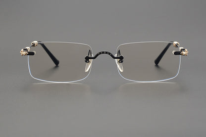 Chrome Hearts Rimless Titanium Glasses | Lightweight Square Frames for Men