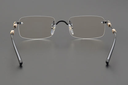 Chrome Hearts Rimless Titanium Glasses | Lightweight Square Frames for Men