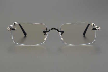 Chrome Hearts Rimless Titanium Glasses | Lightweight Square Frames for Men