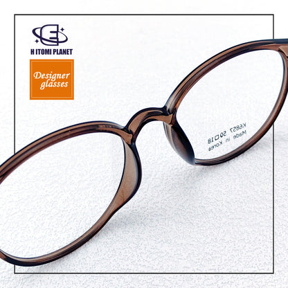 Korea TR90 light weight transparent frame glasses - EO-6857