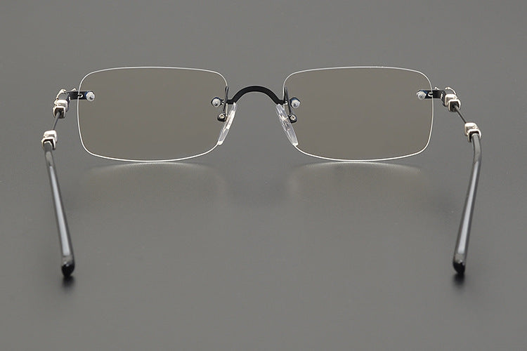 Chrome Hearts Rimless Titanium Glasses | Lightweight Square Frames for Men