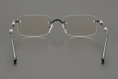 Chrome Hearts Rimless Titanium Glasses | Lightweight Square Frames for Men