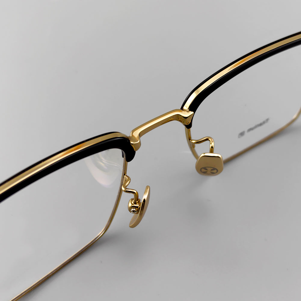 Stylish Browline Titanium Eyeglasses - Browline Frames for Optimal Comfort - EO-780