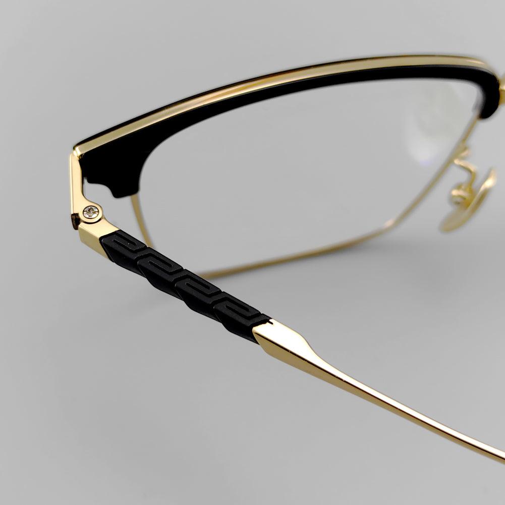 Stylish Browline Titanium Eyeglasses - Browline Frames for Optimal Comfort - EO-780