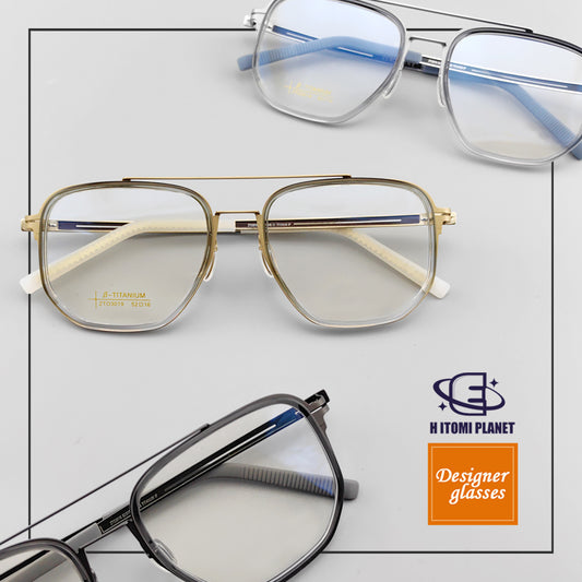 Vintage Aviator Optical Glasses | Beta Titanium Frame & Sporty Design - EO-3019