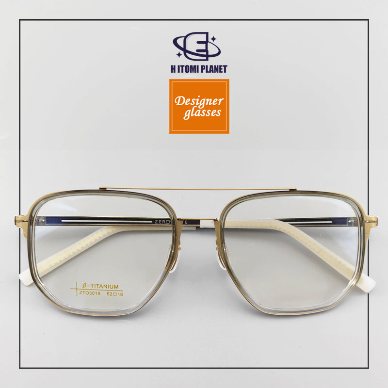 Vintage Aviator Optical Glasses | Beta Titanium Frame & Sporty Design - EO-3019