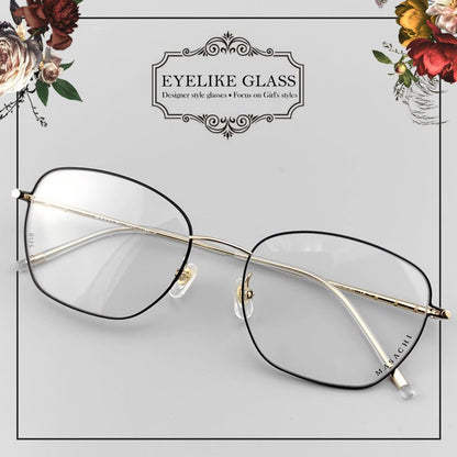 2025 New Full Rim Lightweight Titanium Glasses for Women | Color - Block Design - EO - 9125 - HP eyeglasses