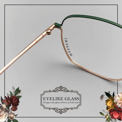 2025 New Full Rim Lightweight Titanium Glasses for Women | Color - Block Design - EO - 9125 - HP eyeglasses