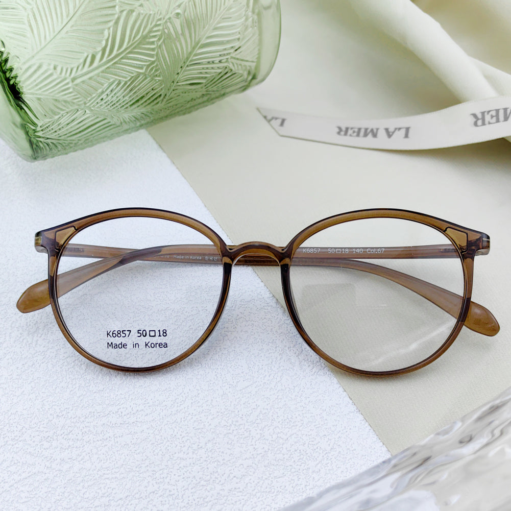 Korea TR90 light weight transparent frame glasses - EO-6857