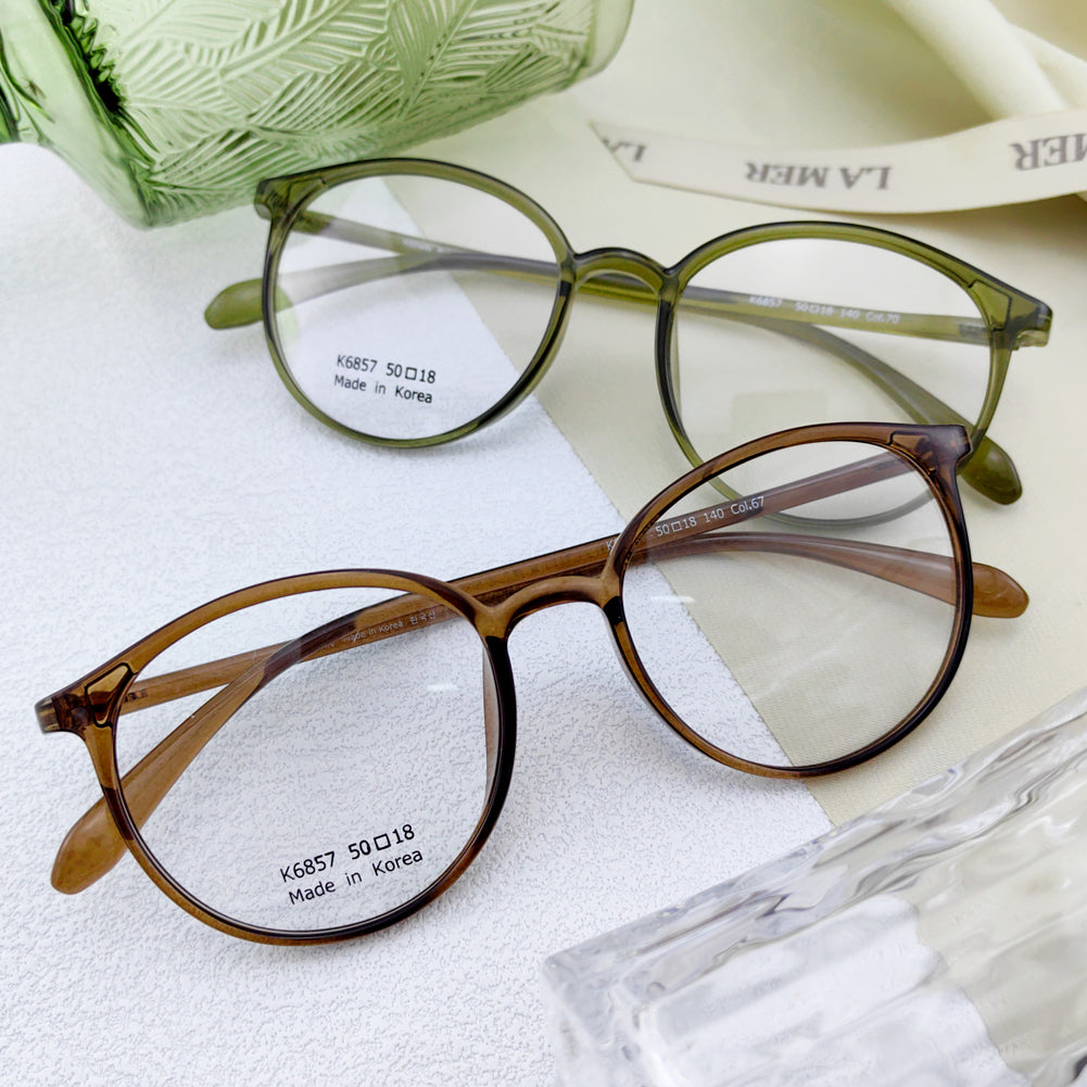 Korea TR90 light weight transparent frame glasses - EO-6857