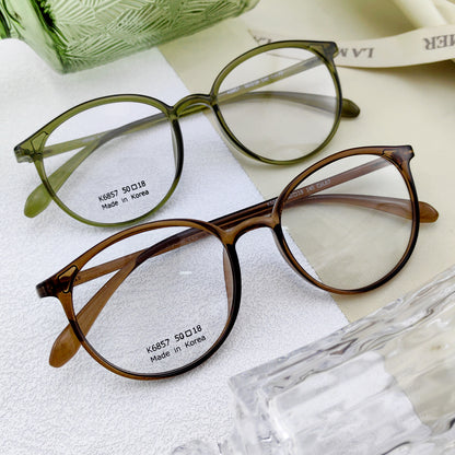 Korea TR90 light weight transparent frame glasses - EO-6857