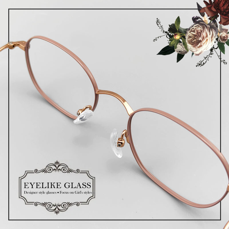 Elegant Women's Full-Frame Pure Titanium Eyeglasses | Lightweight & Stylish Design - EO-6386