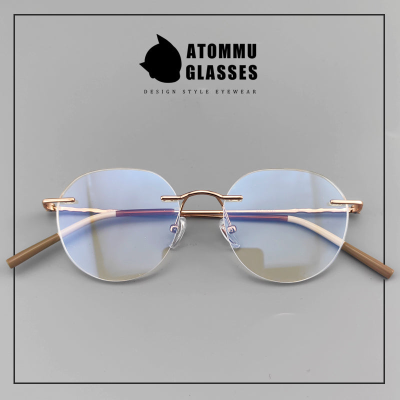 Japanese Style Frameless Glasses | Lightweight Pure Titanium Frame - EO-6682