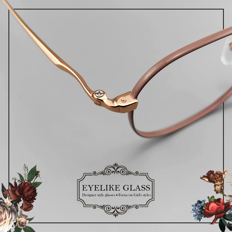 Elegant Women's Full-Frame Pure Titanium Eyeglasses | Lightweight & Stylish Design - EO-6386