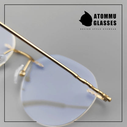 Japanese Style Frameless Glasses | Lightweight Pure Titanium Frame - EO-6682