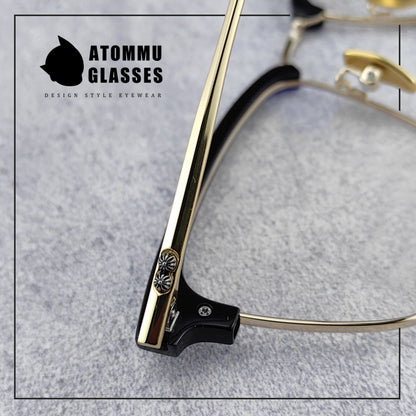 Stylish Browline Titanium Eyeglass Frames: Shop Classic Browline glasses Design - EO-545