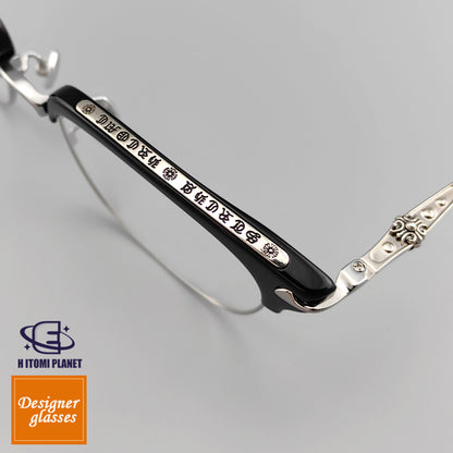 pure titanium & acetate Browline Eyeglasses EO-109