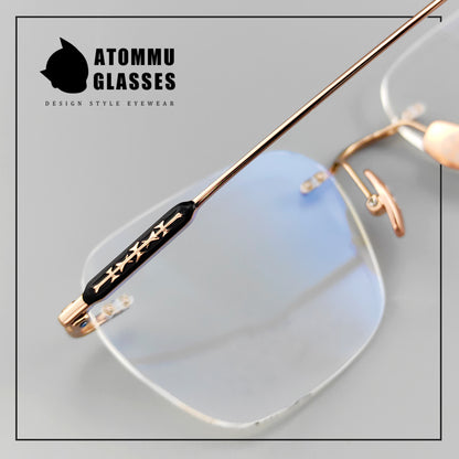 Lightweight Frameless Titanium Glasses | 17g, Perfect for All Face Shapes - EO-754