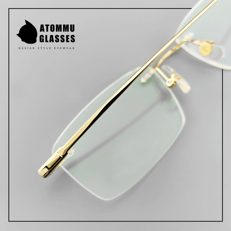 Light Weight Pure Titanium Rimless Eyeglasses - EO-130015