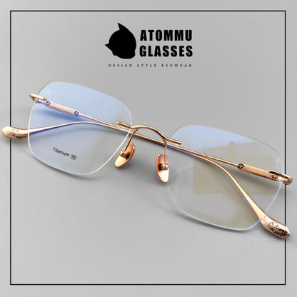 Lightweight Frameless Titanium Glasses | 17g, Perfect for All Face Shapes - EO-754