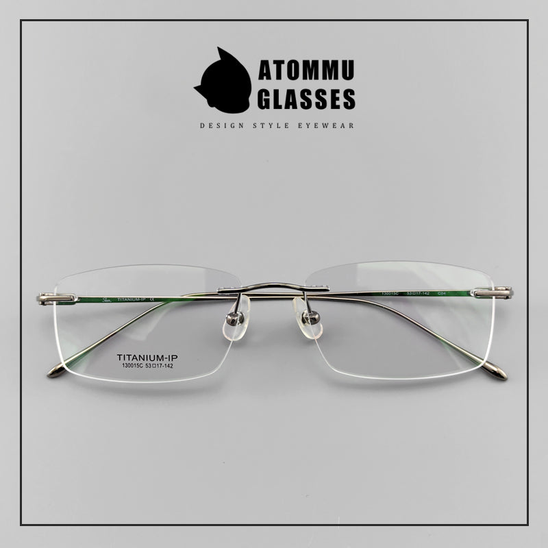 Light Weight Pure Titanium Rimless Eyeglasses - EO-130015