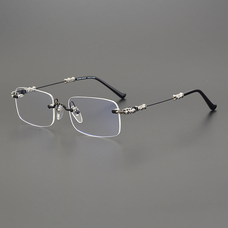 Chrome Hearts Rimless Titanium Glasses | Lightweight Square Frames for Men