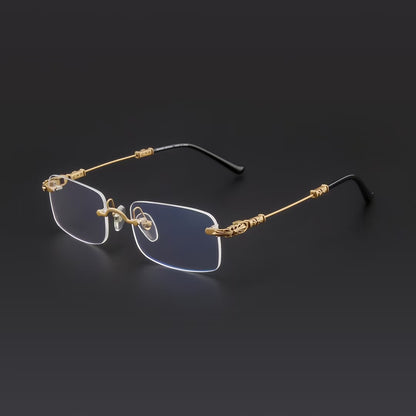 Chrome Hearts Rimless Titanium Glasses | Lightweight Square Frames for Men