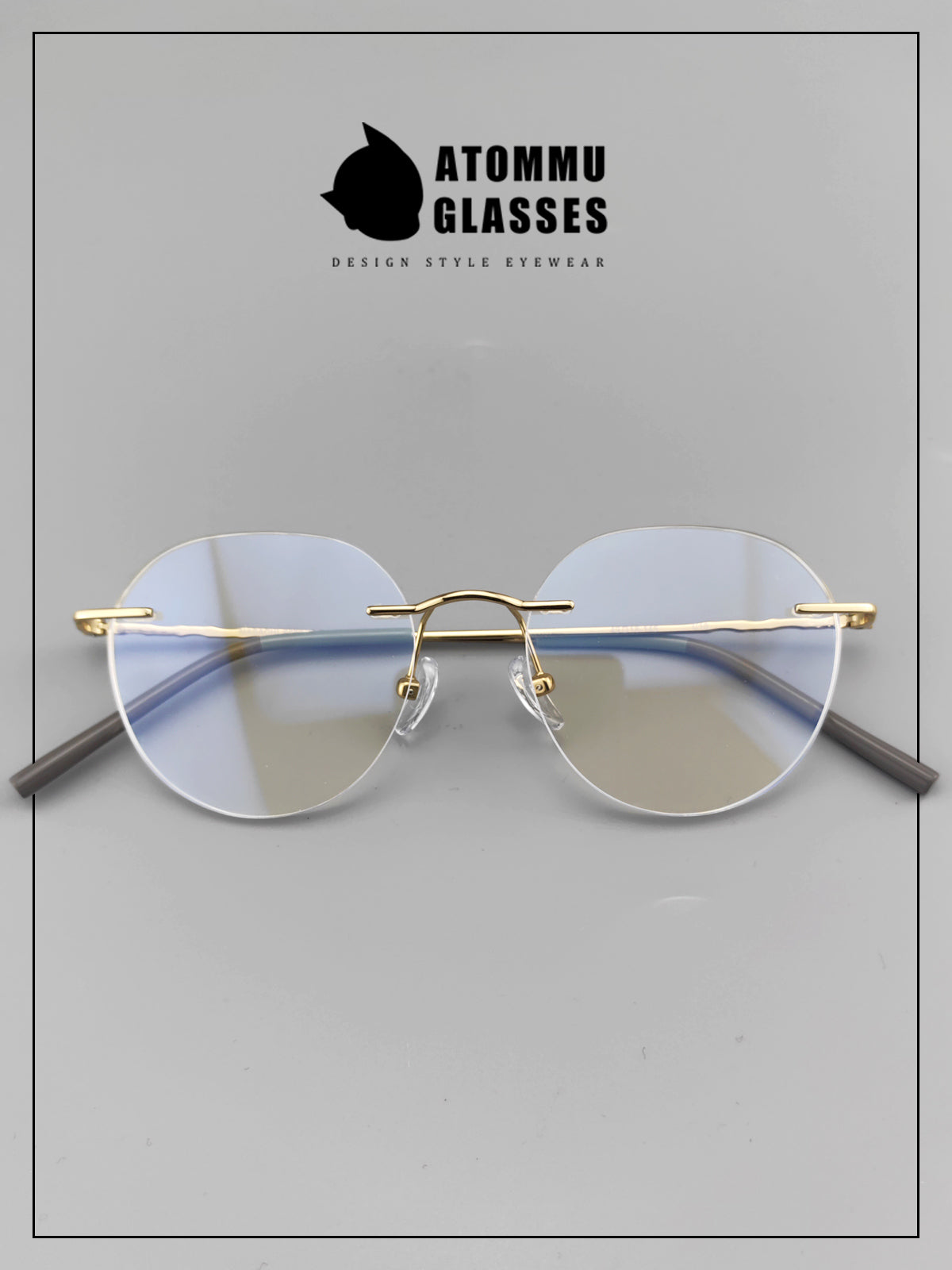 Japanese Style Frameless Glasses | Lightweight Pure Titanium Frame - EO-6682