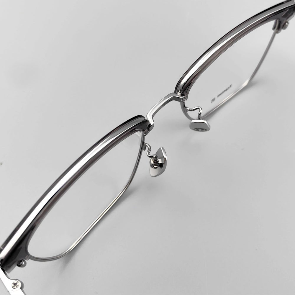 Acetate & pure titanium design Browline glasses frame EO - 650 - HP eyeglasses