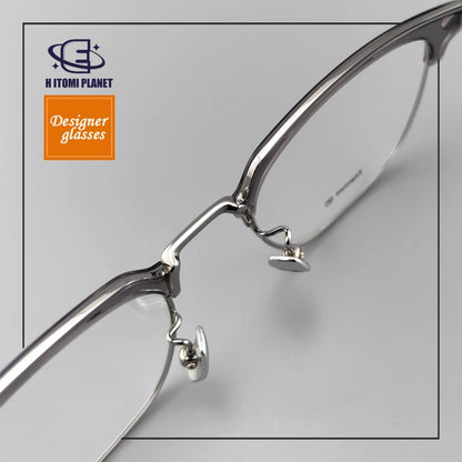 Browline Optical Glasses | Pure Titanium Frame with Acetate Design | HPGlasses EO - 668 - HP eyeglasses