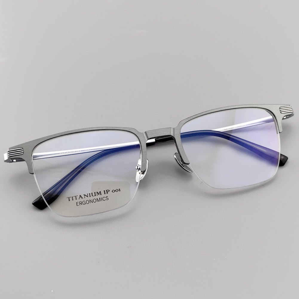 [Buy one get two] Magnetic Glass Titanium Clip - On Optical Glasses with Bonus Sunglass Clips - EO - 9903 - HP eyeglasses