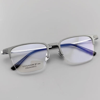 [Buy one get two] Magnetic Glass Titanium Clip - On Optical Glasses with Bonus Sunglass Clips - EO - 9903 - HP eyeglasses