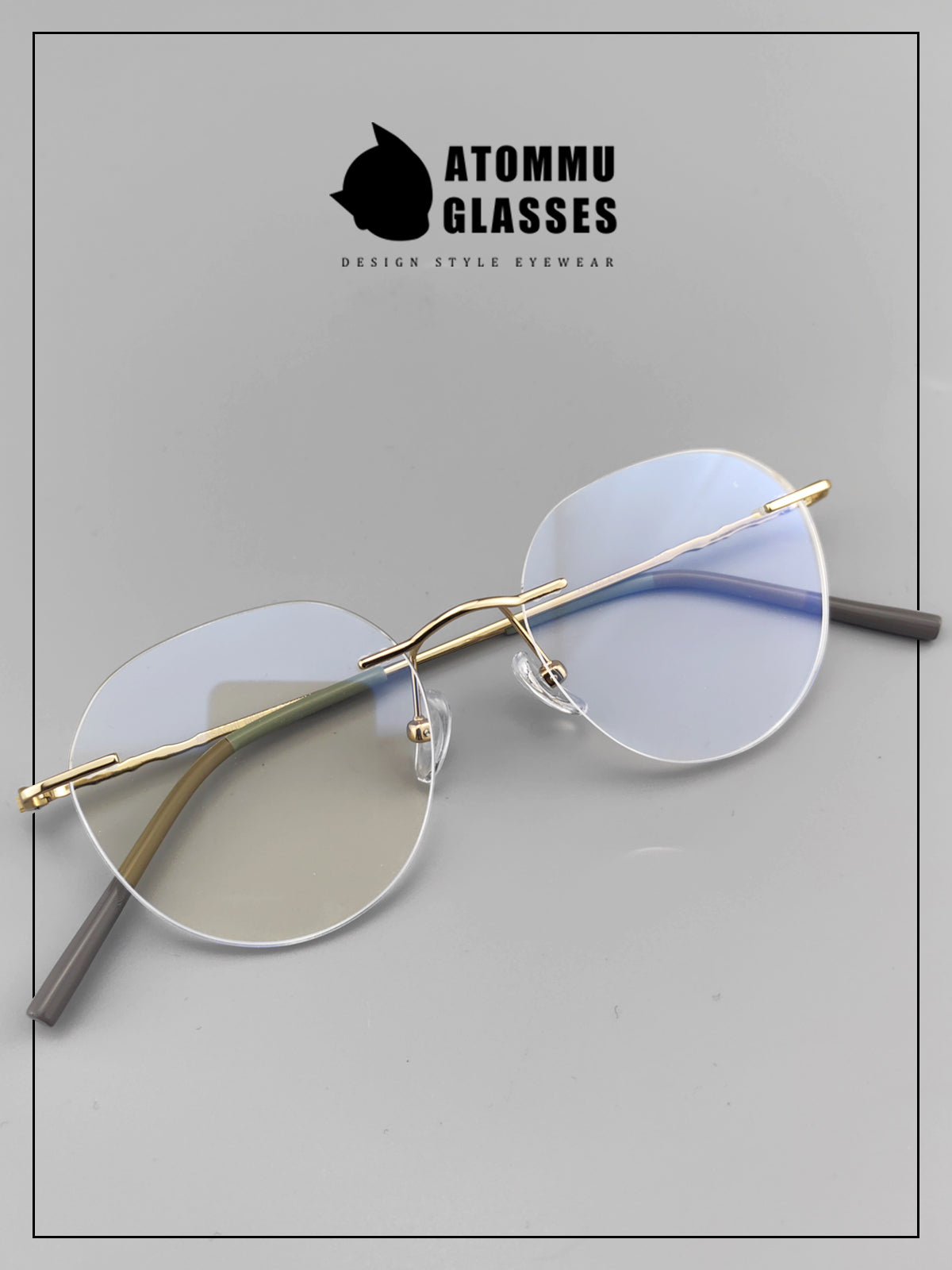 Japanese Style Frameless Glasses | Lightweight Pure Titanium Frame - EO-6682