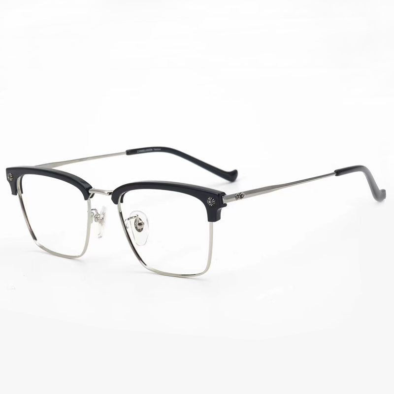 Stylish Browline Titanium Eyeglass Frames: Shop Classic Browline glasses Design - EO-545