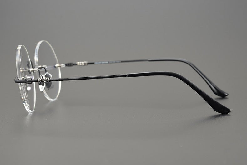 Chrome Hearts - Inspired Luxury round rimless glasses | Pure Titanium Round Frames for Men & Women - HP eyeglasses