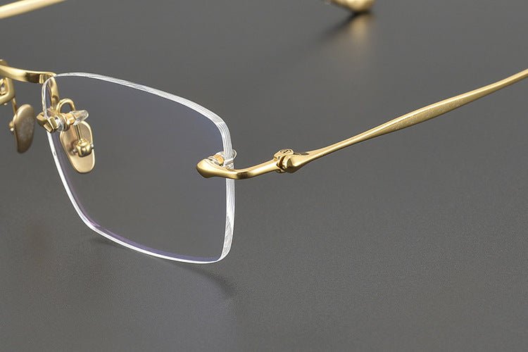 Chrome Hearts - Inspired rimless square glasses | Japanese Craftsmanship Pure Titanium Square Frames - HP eyeglasses