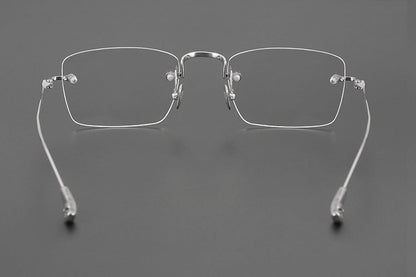 Chrome Hearts - Inspired rimless square glasses | Japanese Craftsmanship Pure Titanium Square Frames - HP eyeglasses