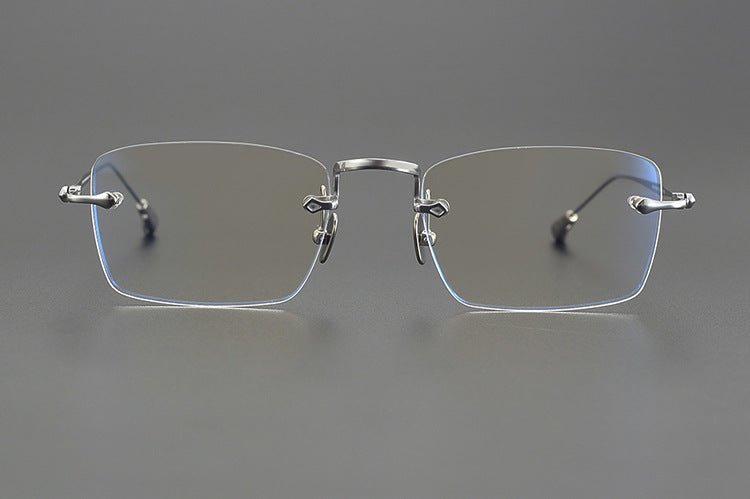 Chrome Hearts - Inspired rimless square glasses | Japanese Craftsmanship Pure Titanium Square Frames - HP eyeglasses