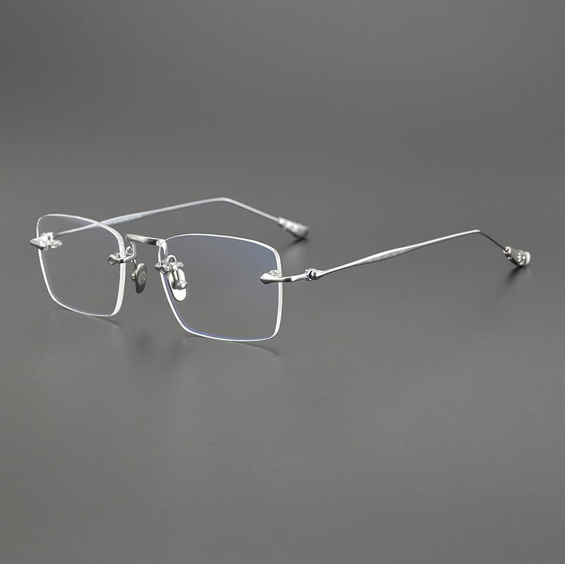 Chrome Hearts - Inspired rimless square glasses | Japanese Craftsmanship Pure Titanium Square Frames - HP eyeglasses