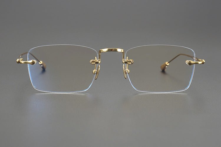 Chrome Hearts - Inspired rimless square glasses | Japanese Craftsmanship Pure Titanium Square Frames - HP eyeglasses