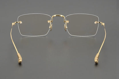 Chrome Hearts - Inspired rimless square glasses | Japanese Craftsmanship Pure Titanium Square Frames - HP eyeglasses