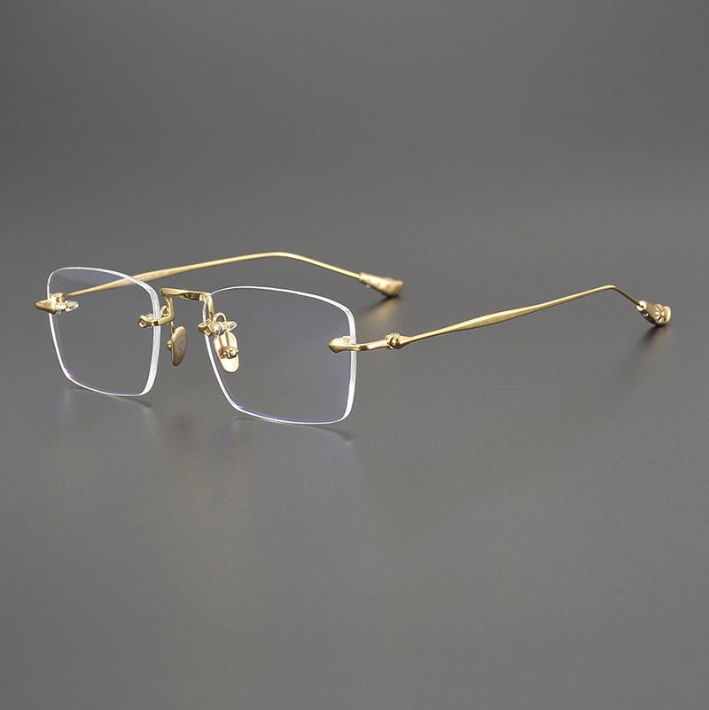 Chrome Hearts - Inspired rimless square glasses | Japanese Craftsmanship Pure Titanium Square Frames - HP eyeglasses