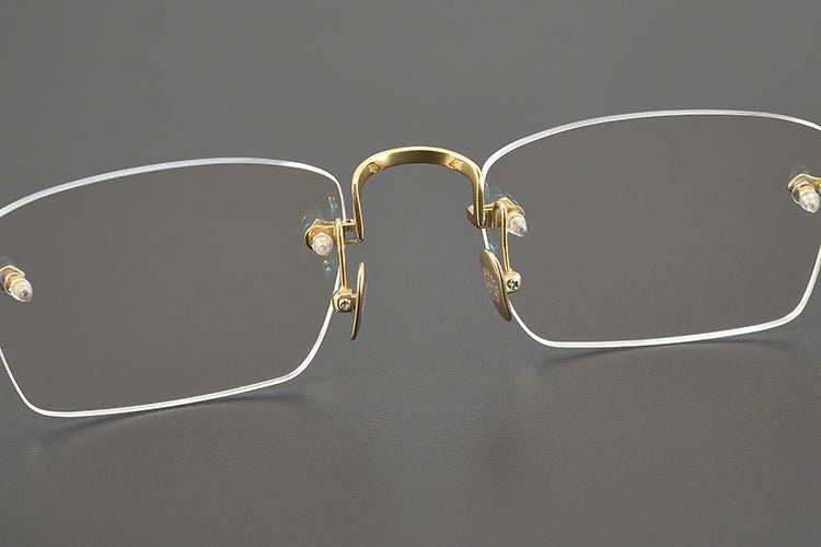 Chrome Hearts - Inspired rimless square glasses | Japanese Craftsmanship Pure Titanium Square Frames - HP eyeglasses