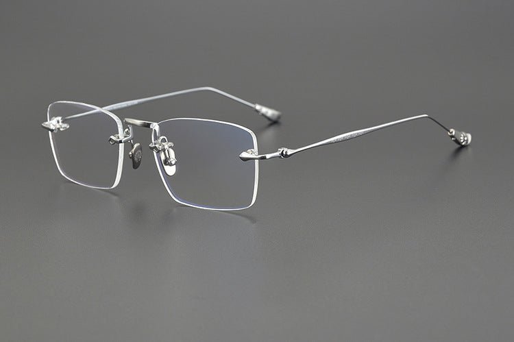 Chrome Hearts - Inspired rimless square glasses | Japanese Craftsmanship Pure Titanium Square Frames - HP eyeglasses