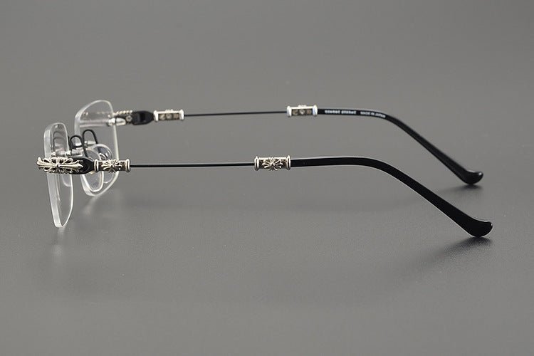 Chrome Hearts Rimless Titanium Glasses | Lightweight Square Frames for Men - HP eyeglasses