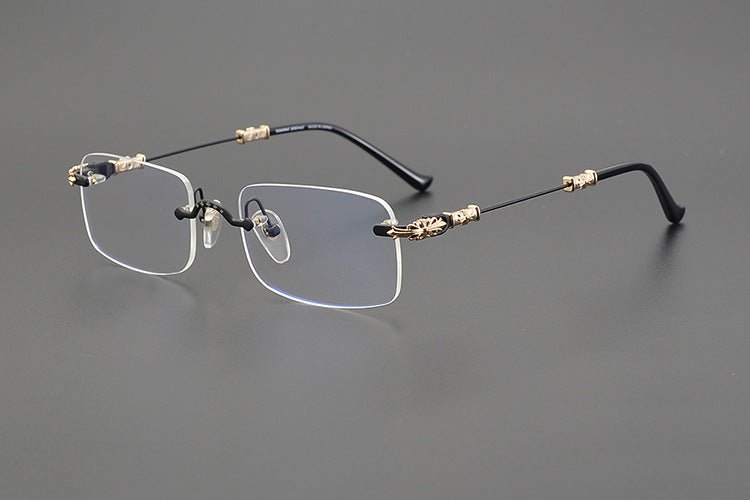 Chrome Hearts Rimless Titanium Glasses | Lightweight Square Frames for Men - HP eyeglasses