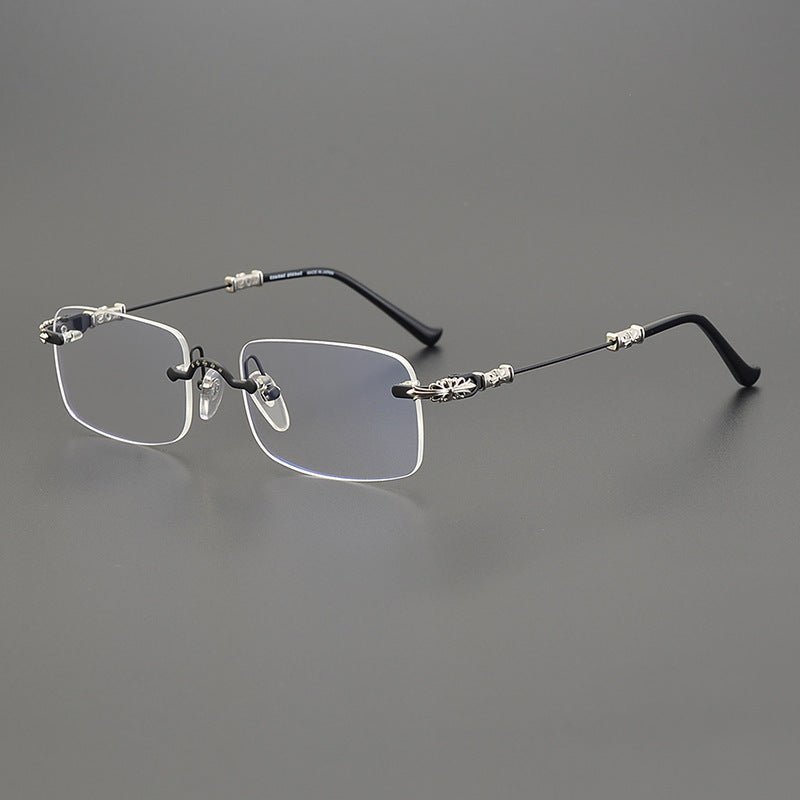 Chrome Hearts Rimless Titanium Glasses | Lightweight Square Frames for Men - HP eyeglasses