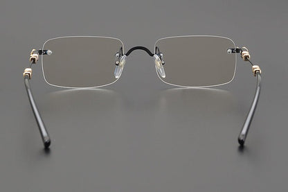 Chrome Hearts Rimless Titanium Glasses | Lightweight Square Frames for Men - HP eyeglasses