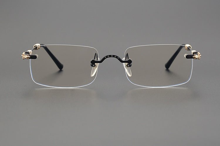 Chrome Hearts Rimless Titanium Glasses | Lightweight Square Frames for Men - HP eyeglasses